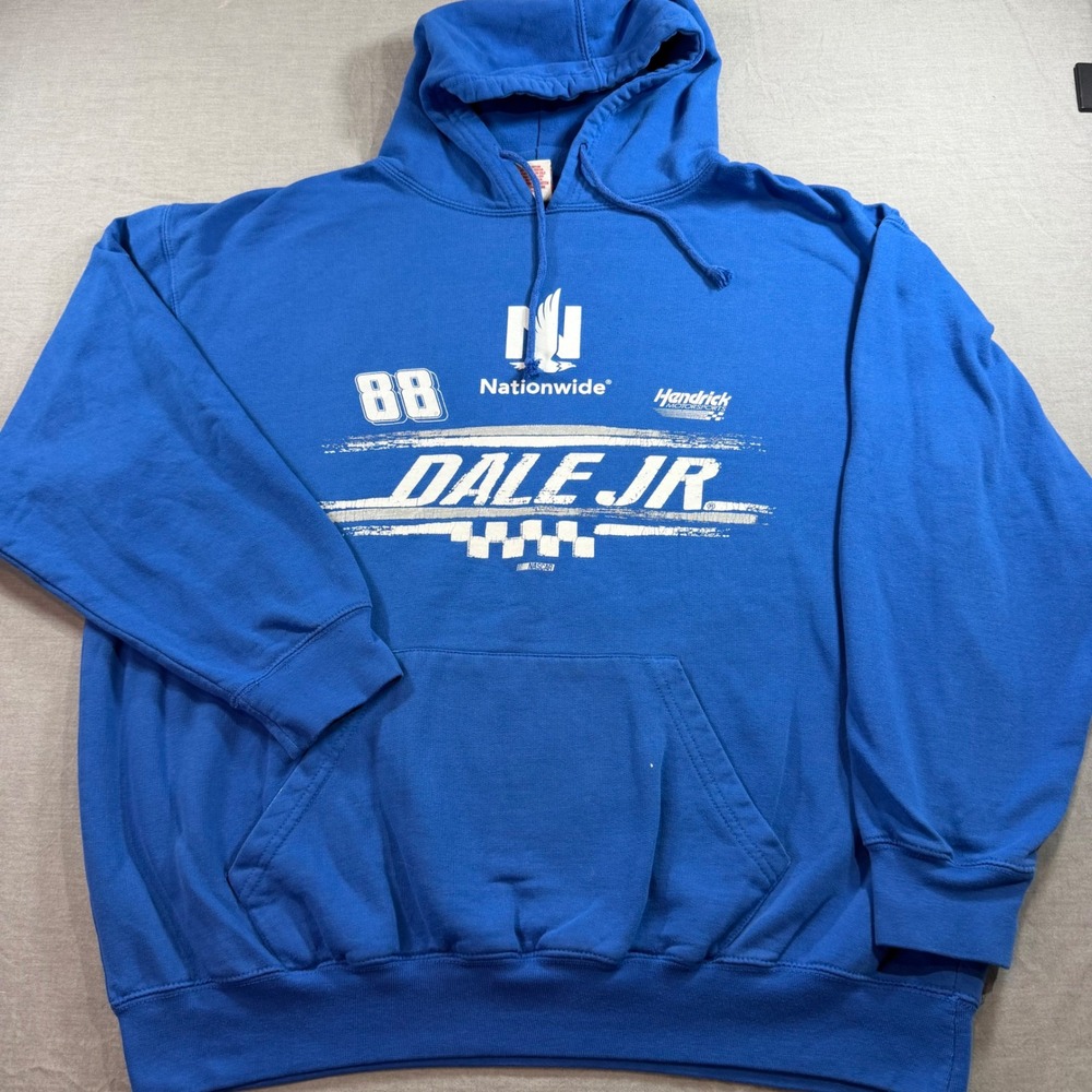 Dodger NASCAR Hoodie‎ Mens XL Blue Good Dale Jr 88 Nationwide Hendrick Racing